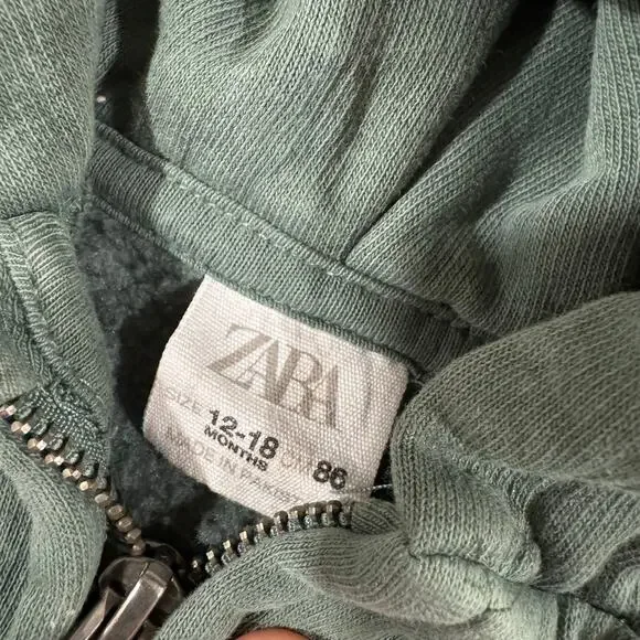 Zara Unisex Baby 12-18 M Full Zip Up Jacket - Picture 3 of 3